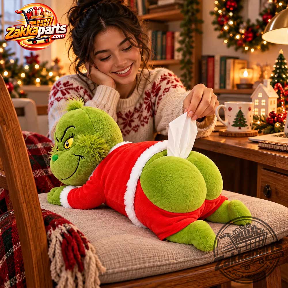 Grinch-Butt-Christmas-Plush-Tissue-Holder5 Grinch Butt Christmas Plush Tissue Holder – image 2 of 5