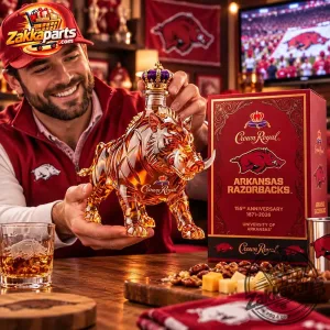 Crown Royal Arkansas Razorbacks 155th Anniversary Whiskey Decanter