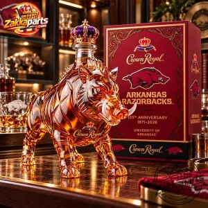 Crown Royal Arkansas Razorbacks 155th Anniversary Whiskey Decanter
